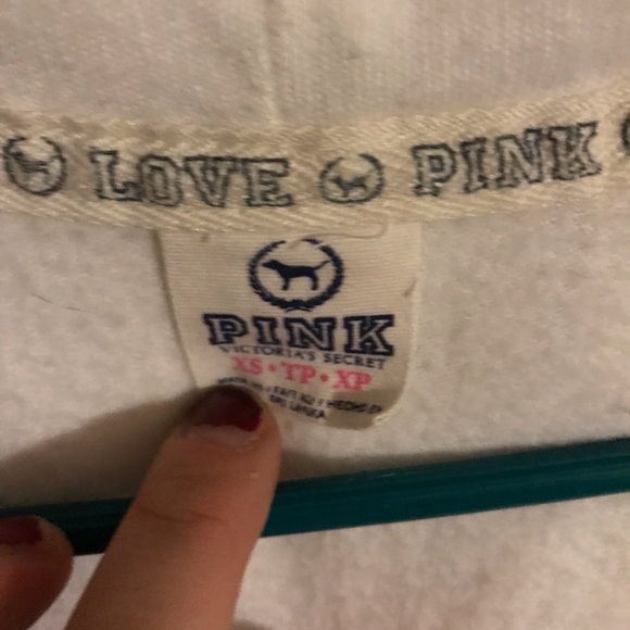 Pink Victoria’s Secret zip up hoodie - Picture 3 of 3